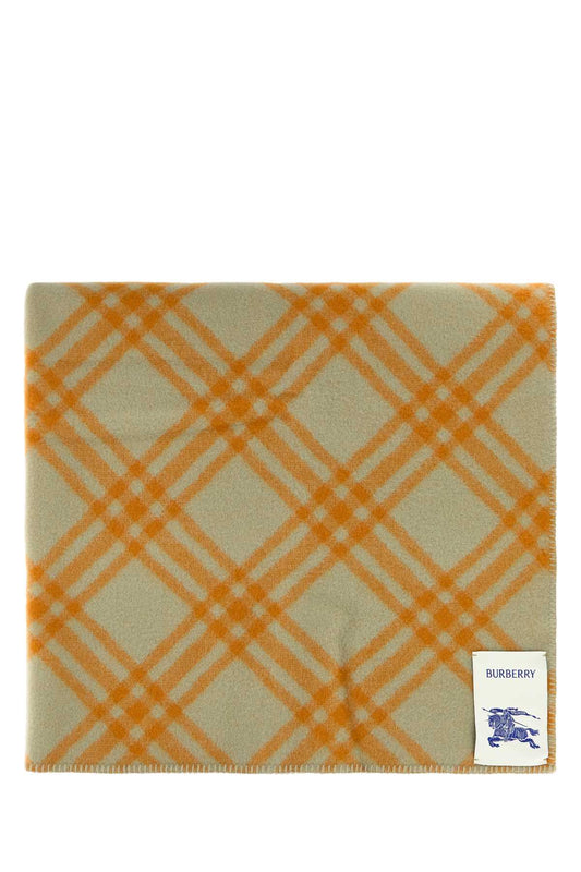 Burberry Women Embroidered Wool Blanket