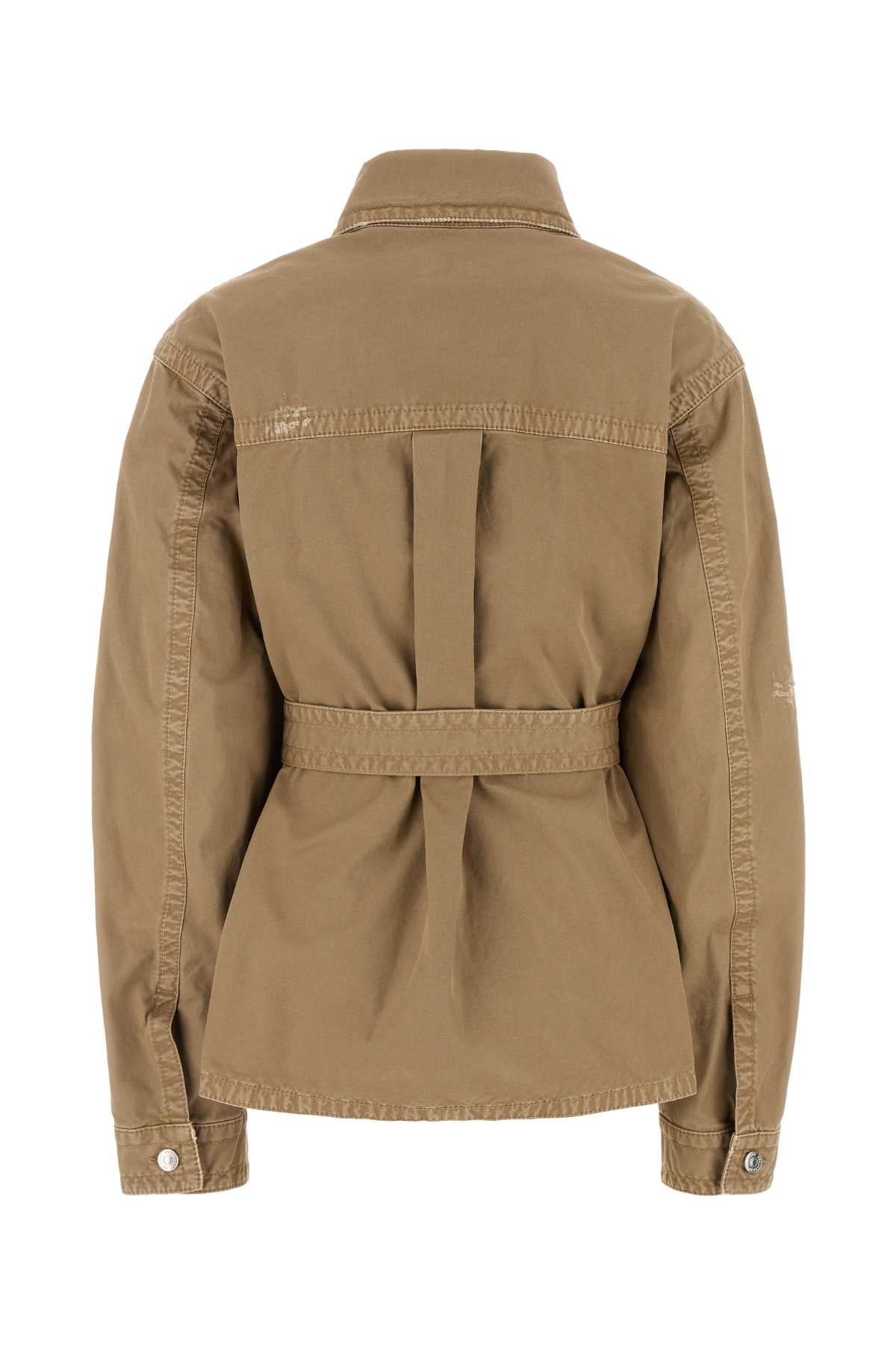 Dsquared Women Beige Cotton Jacket