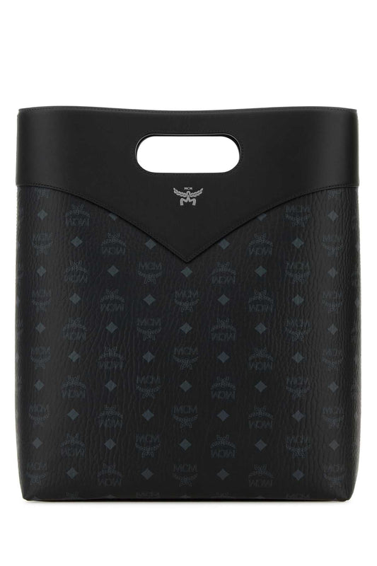 Mcm Women Printed Canvas Shopping Bag