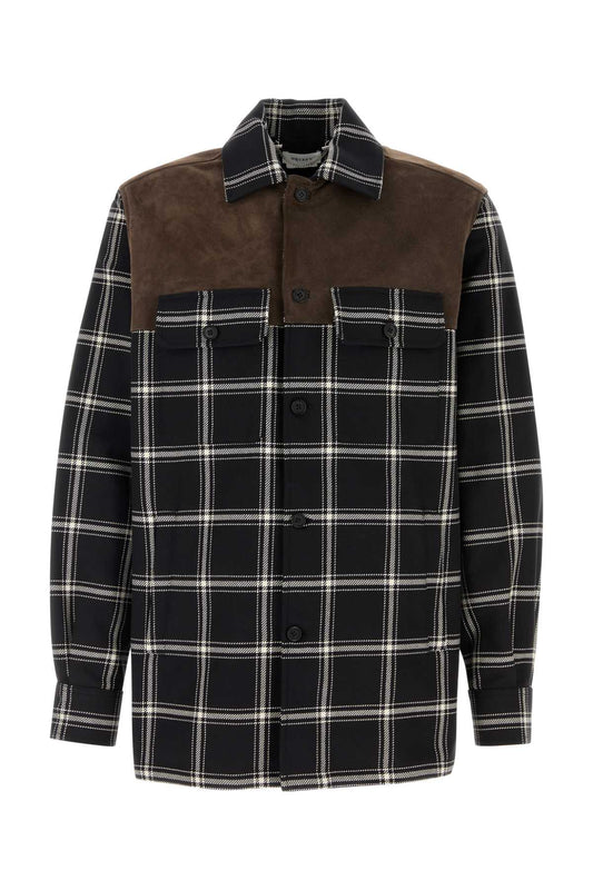 Alexander Mcqueen Men Embroidered Cotton Shirt