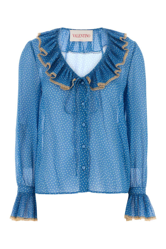 Valentino Garavani Women Printed Silk Blouse