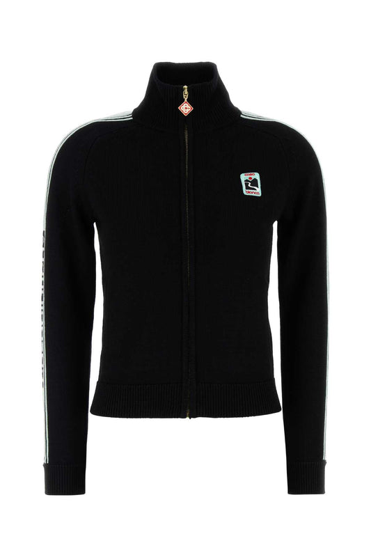 Casablanca Women Black Wool Cardigan