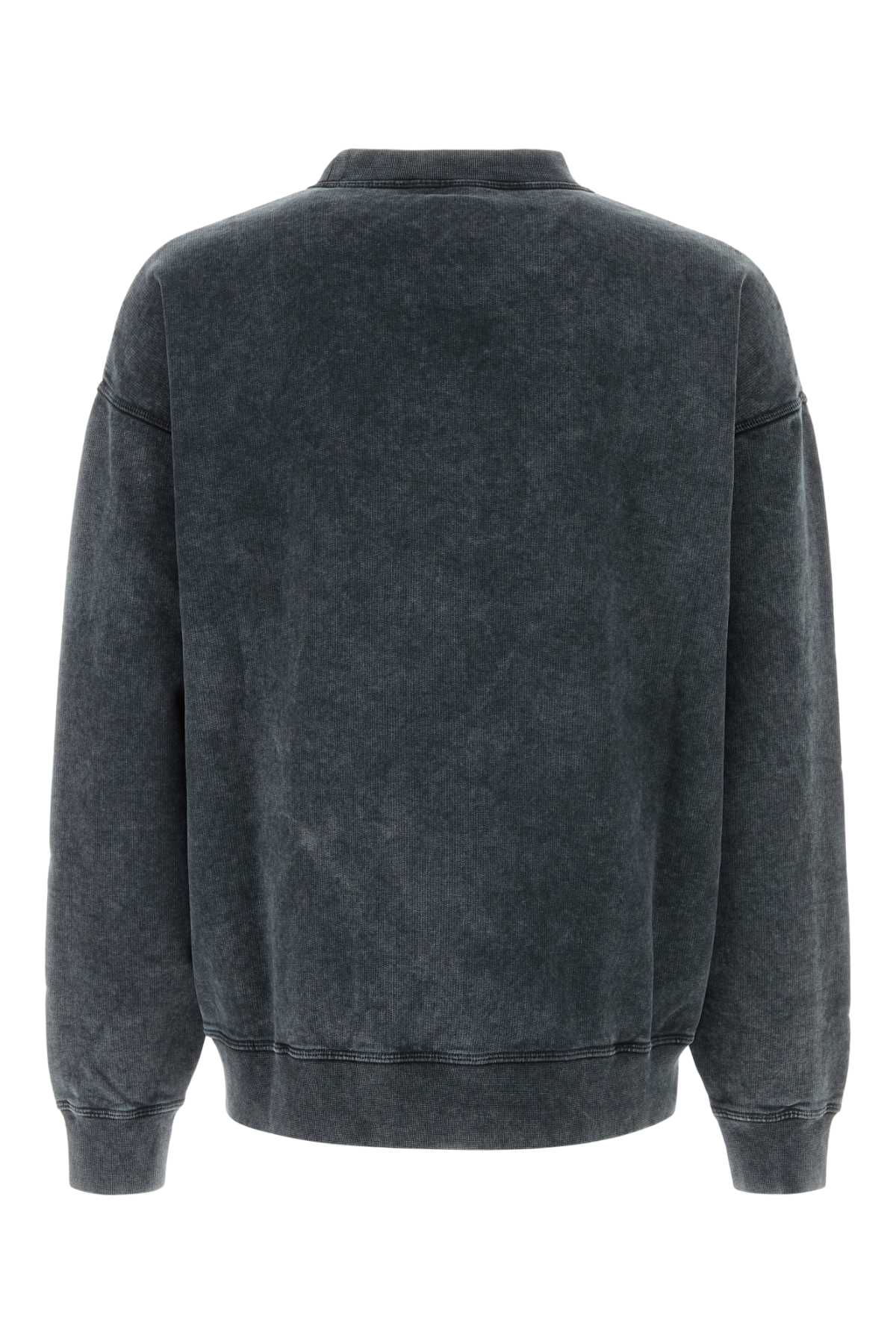 Dsquared Men Graphite Cotton Sweatshirt