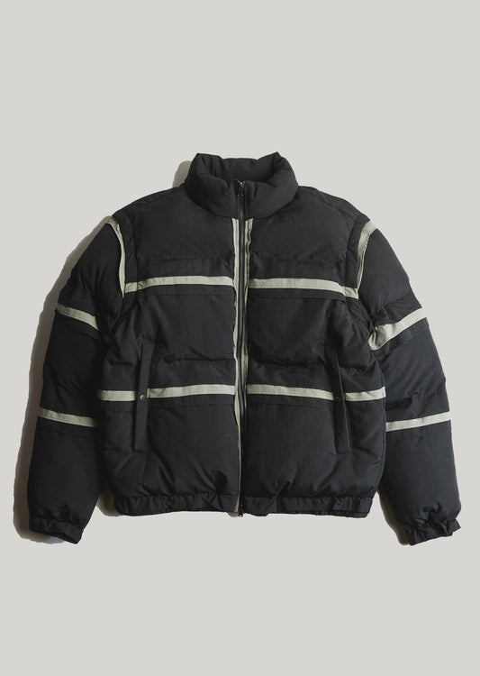 EMBELLISH Jacket Nylon Puffer Stripe