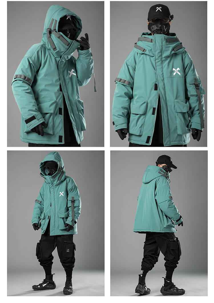 2023 Techwear Hooded Jackets Kurokobe  