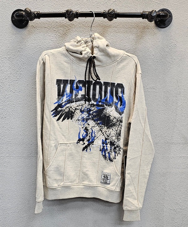 VICIOUS DENIM Hoodie Cotton Graphic Print