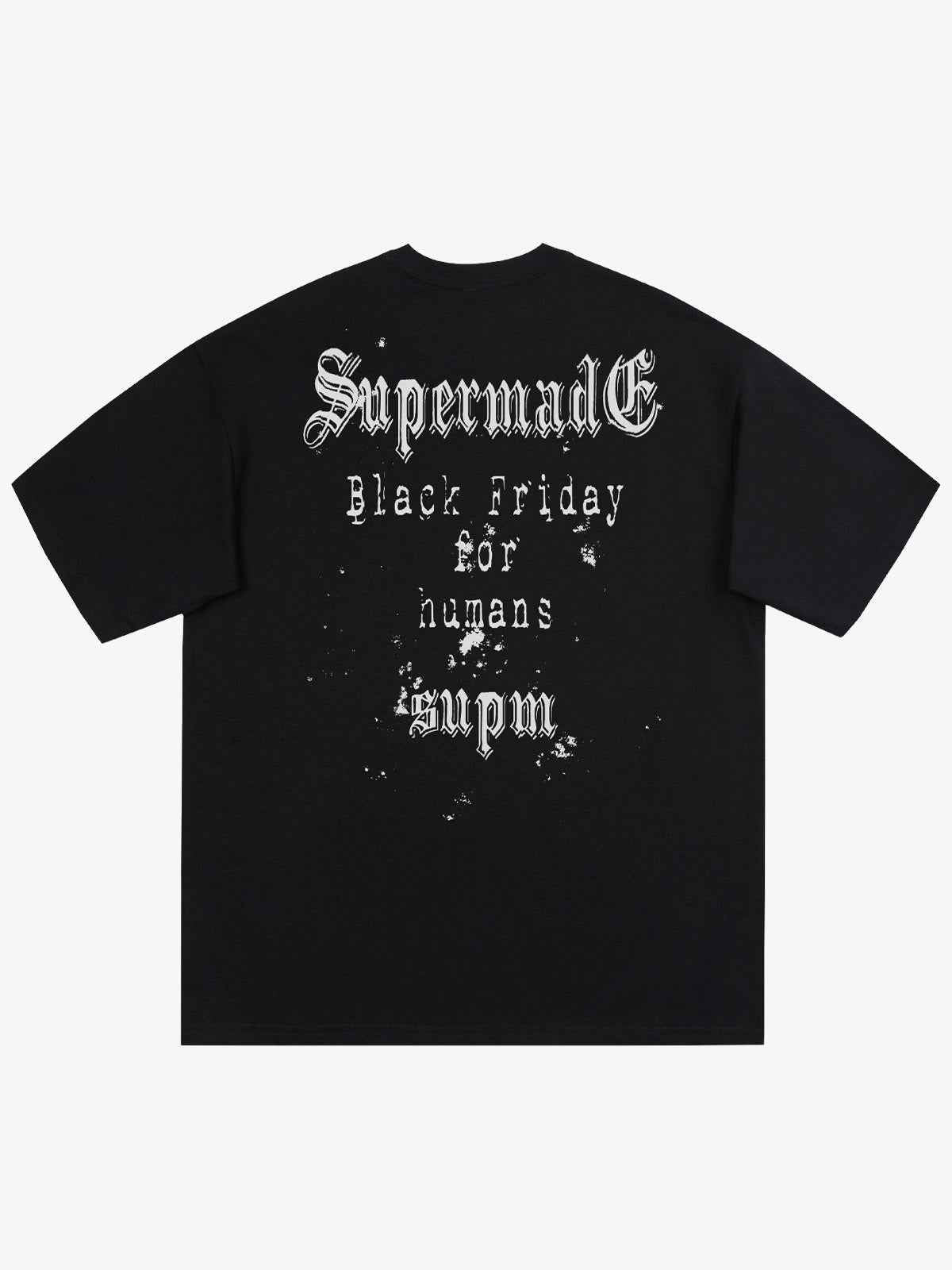 Gothic Skull Spiderweb Graphic T-Shirt