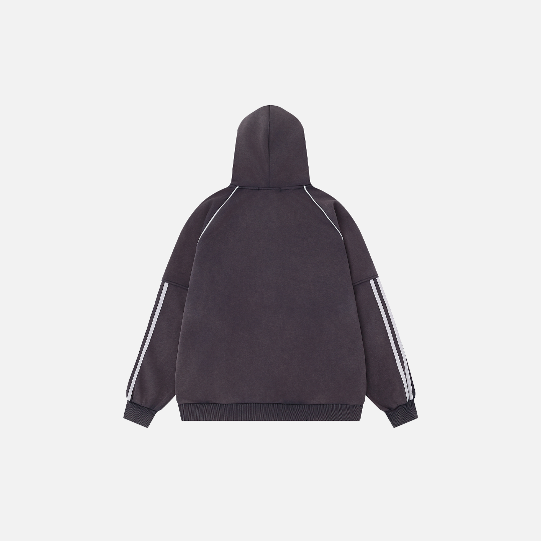 Y2K Vintage Star Embroidered Hooded Sweatshirt - Luxuryurbanwear