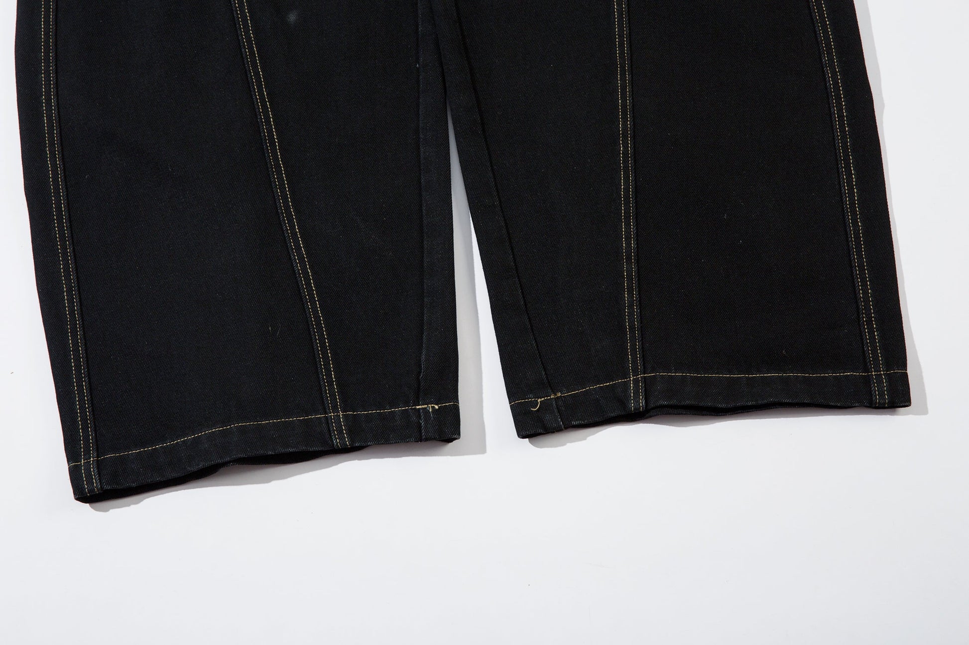 Geometric Stitch | Black Jeans - Luxuryurbanwear