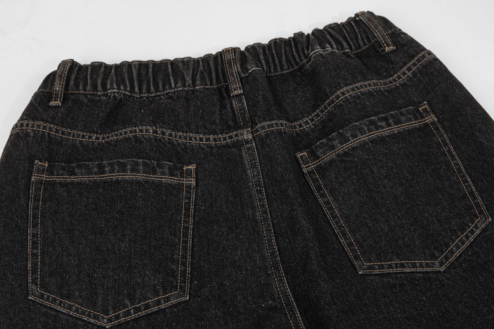 Scarf Detail Denim Jeans - Bandana Accent Streetwear Denim | LuxuryUrbanwear - Luxuryurbanwear