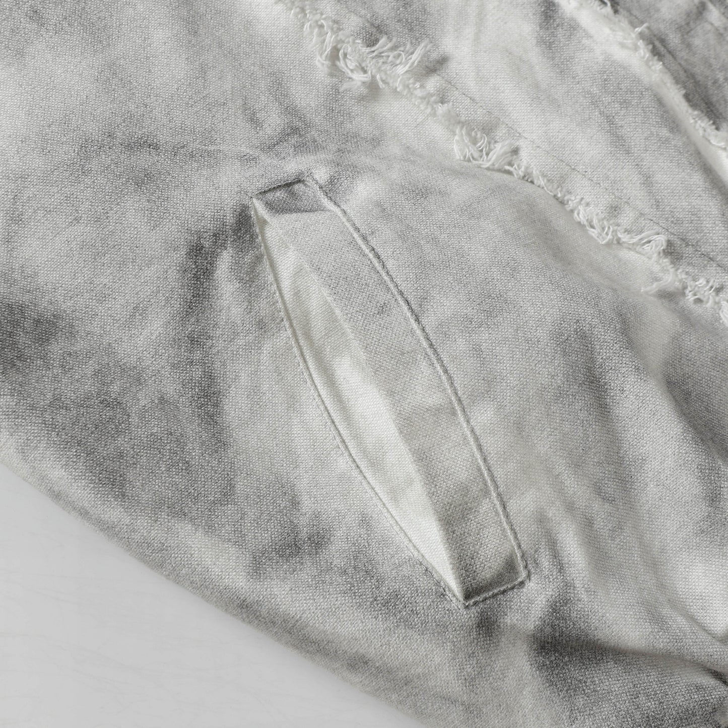 Washed Fray Edge | Hooded Jacket - Luxuryurbanwear