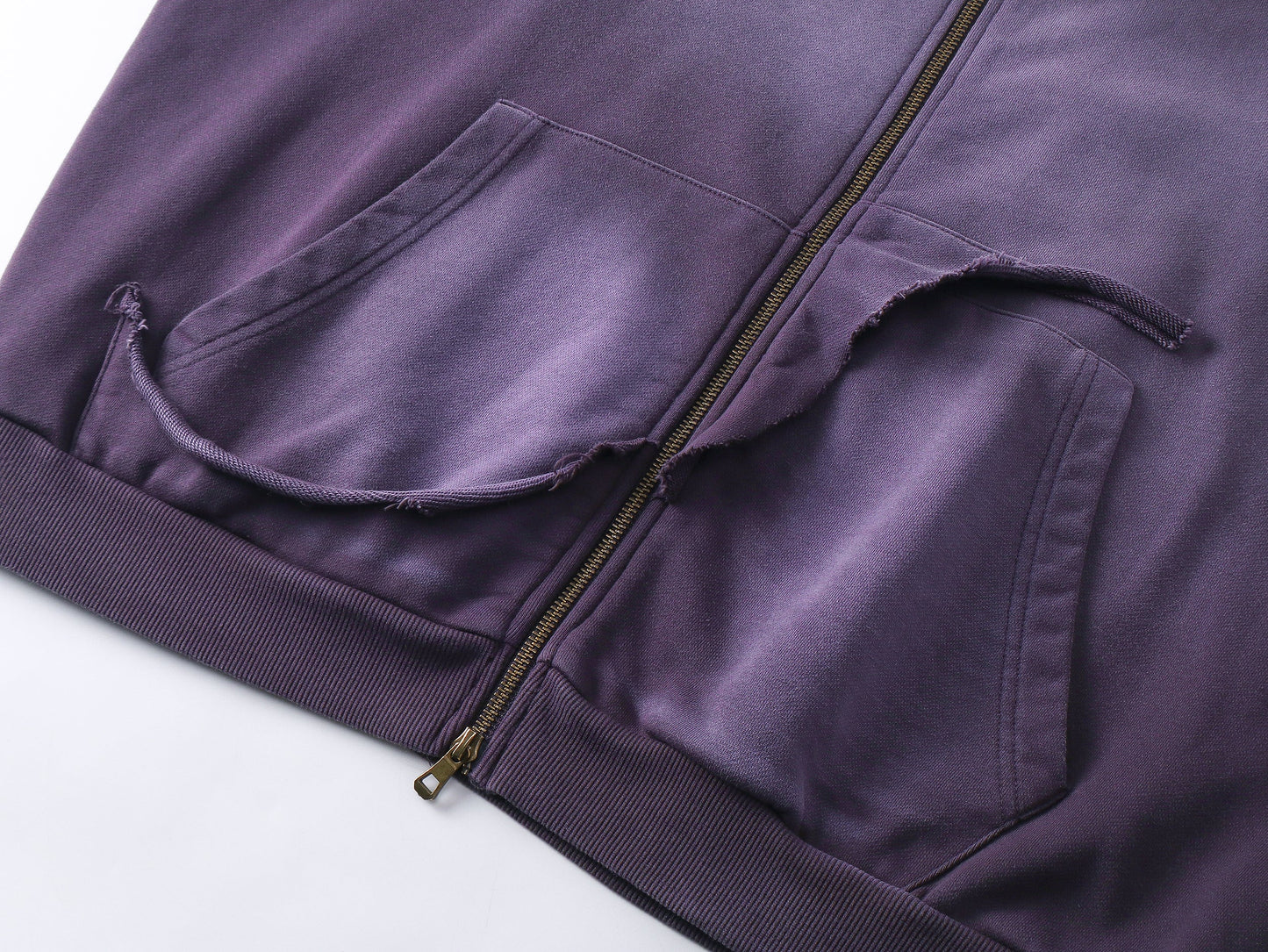 Washed Distressed | Zip-Up Hoodie - Luxuryurbanwear