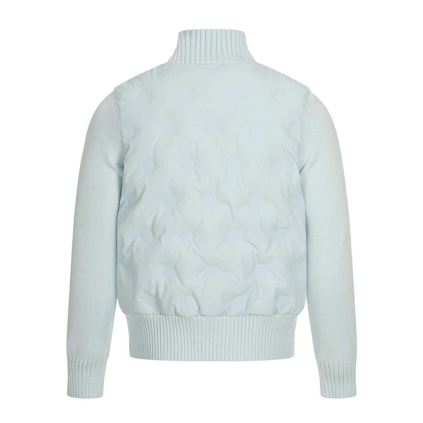 Cloud Shell | Knit-Sleeve Bubble Zip Jacket - Luxuryurbanwear