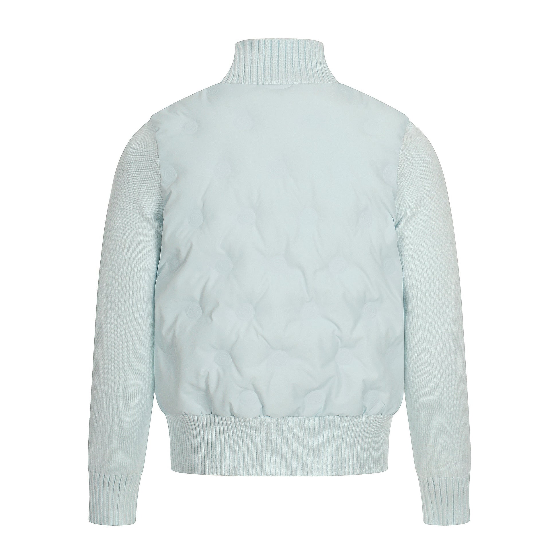 Cloud Shell | Knit-Sleeve Bubble Zip Jacket - Luxuryurbanwear