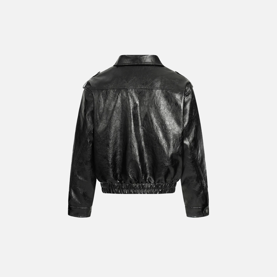 Durable Casual Motorcycle PU Leather Jacket - Luxuryurbanwear