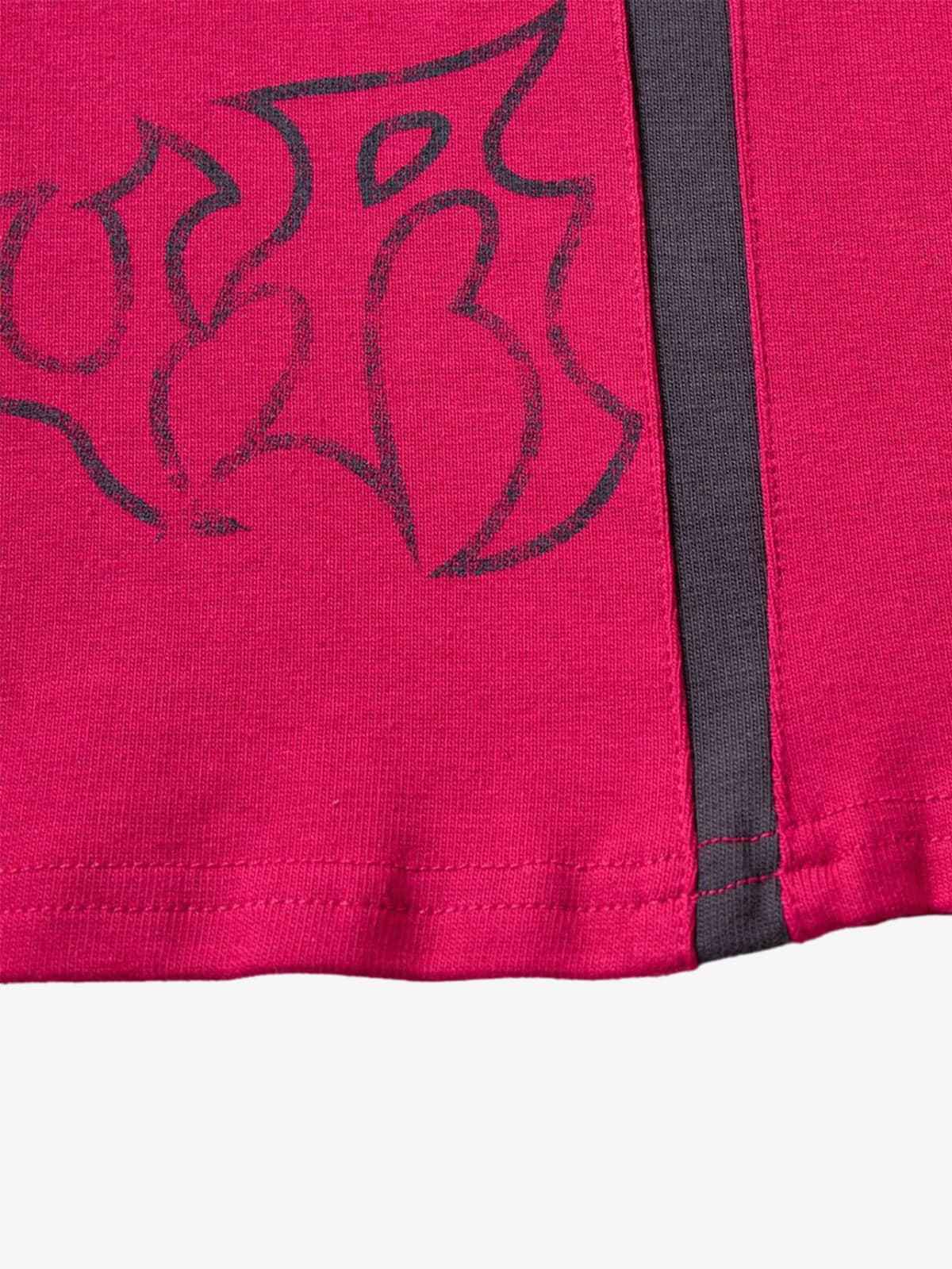 Vintage Riveted Constructed Sleeve Graphic T-Shirt