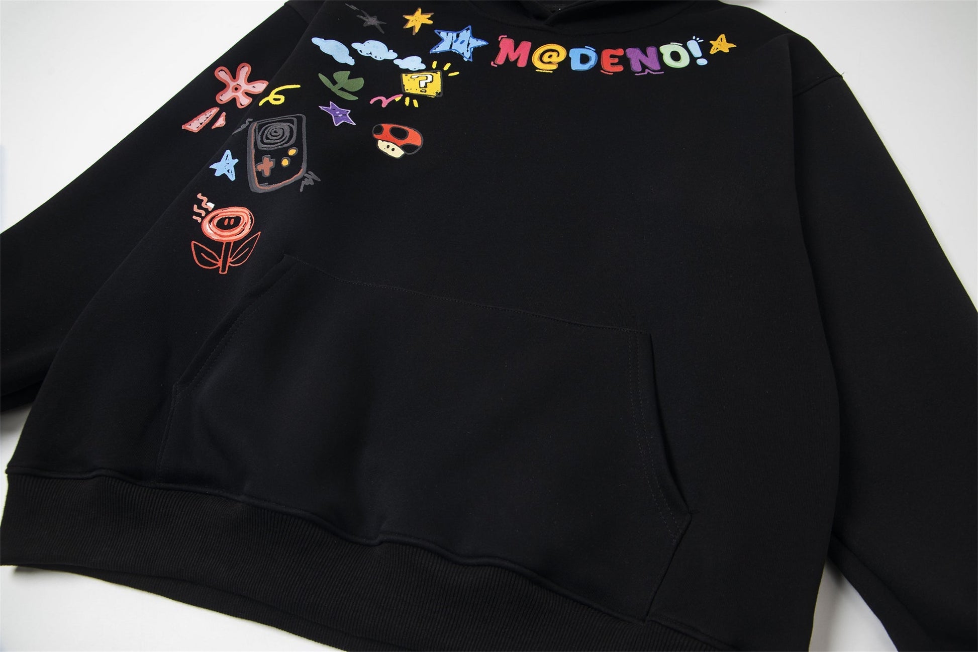 Graffiti Cartoon Print | Pullover Hoodie - Luxuryurbanwear
