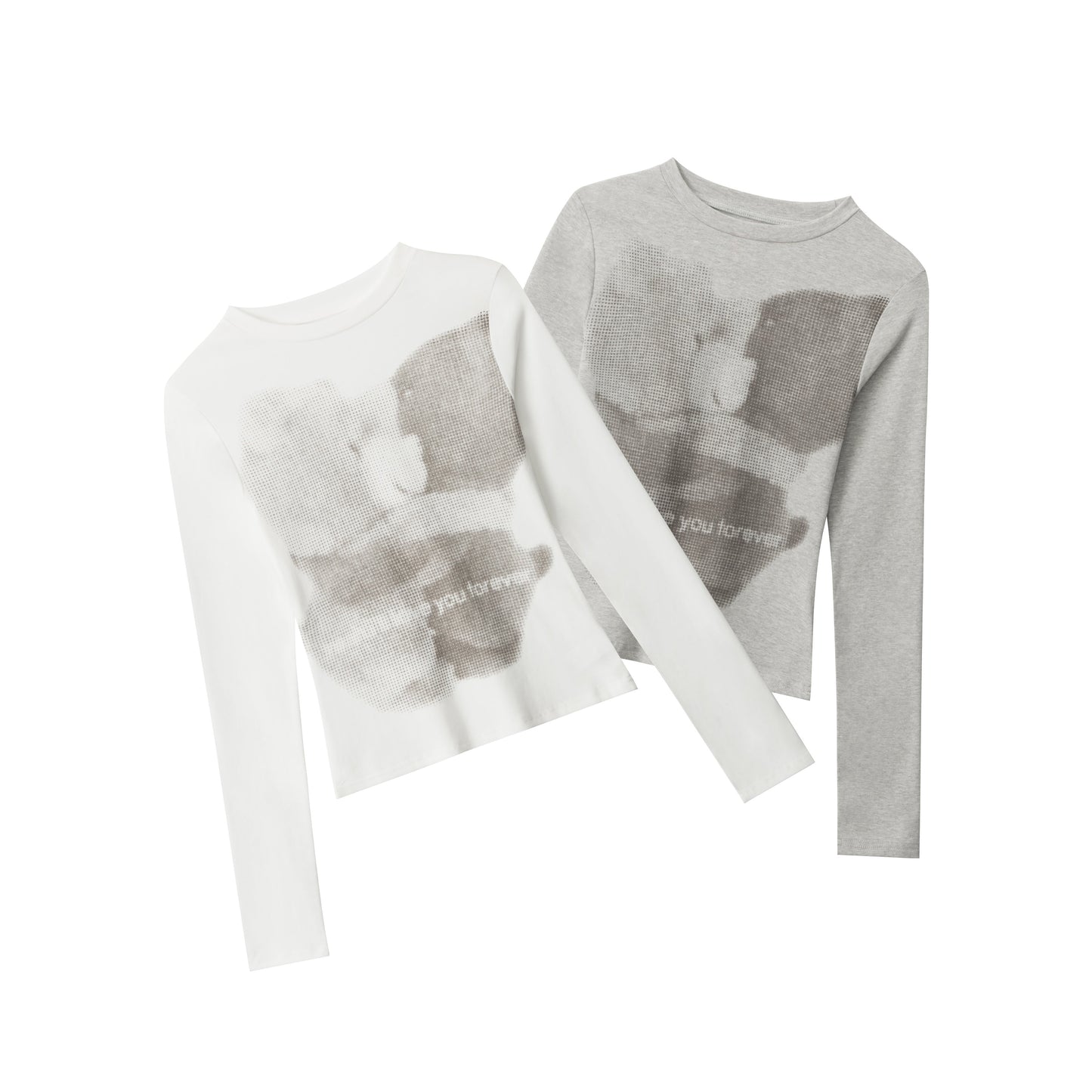COZY KISS | Duo Graphic Bear Print Tops - Luxuryurbanwear