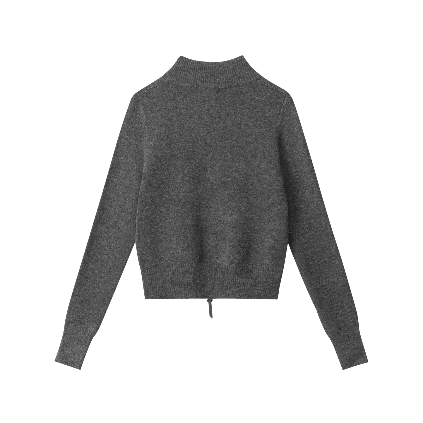 Center Cross | Grunge Wool Zip-Up Sweater - Luxuryurbanwear