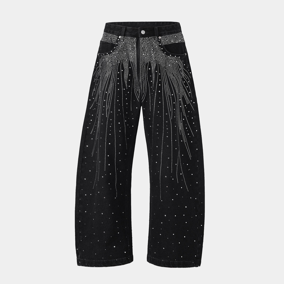 Night Glow Sparkle | Baggy Jeans - Luxuryurbanwear