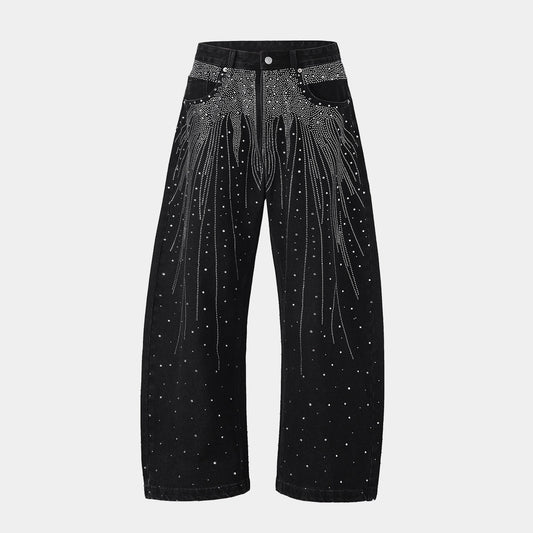 Night Glow Sparkle | Baggy Jeans - Luxuryurbanwear