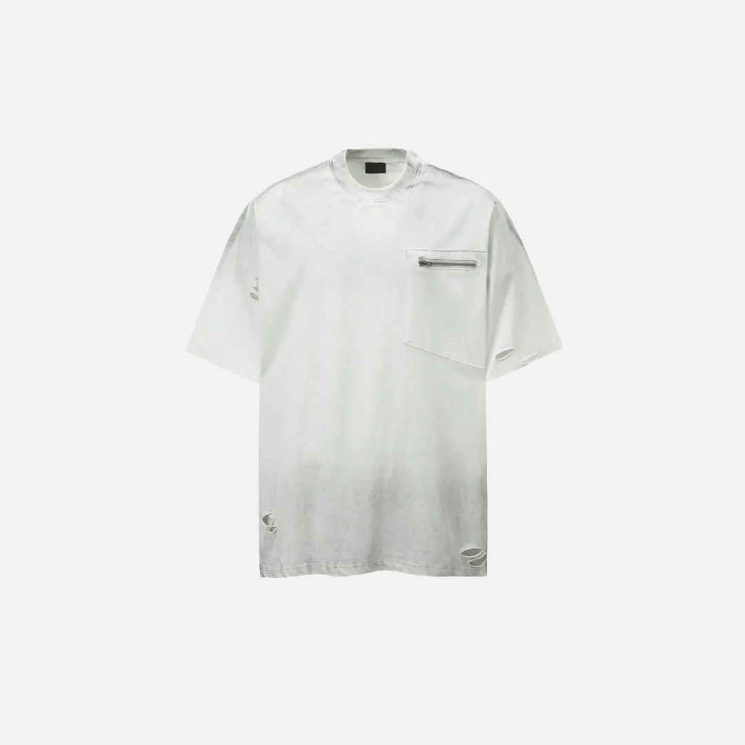 Effortless Distressed Cool Tie Dye Ripped T-Shirt - Luxuryurbanwear