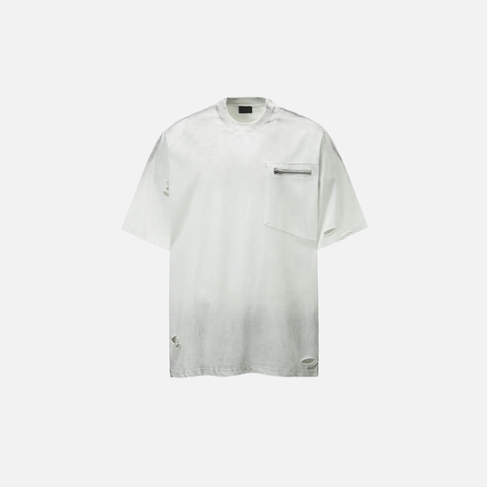 Effortless Distressed Cool Tie Dye Ripped T-Shirt - Luxuryurbanwear