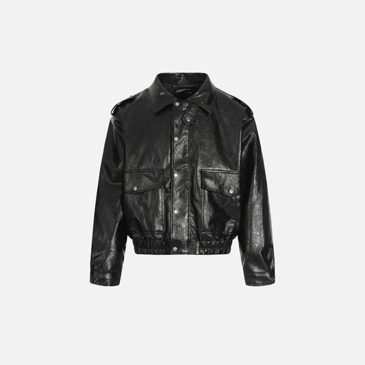 Durable Casual Motorcycle PU Leather Jacket - Luxuryurbanwear