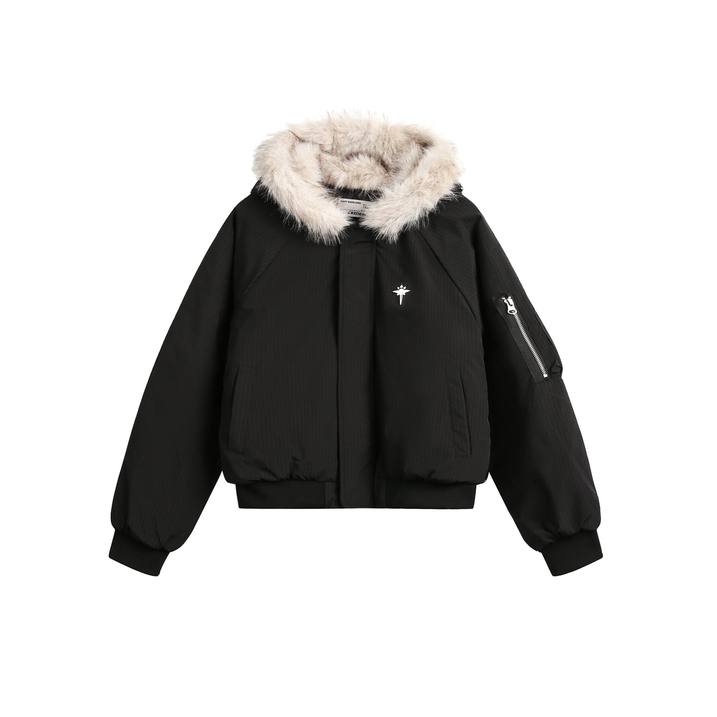Star Rivets| Padded Bomber Jacket - Luxuryurbanwear
