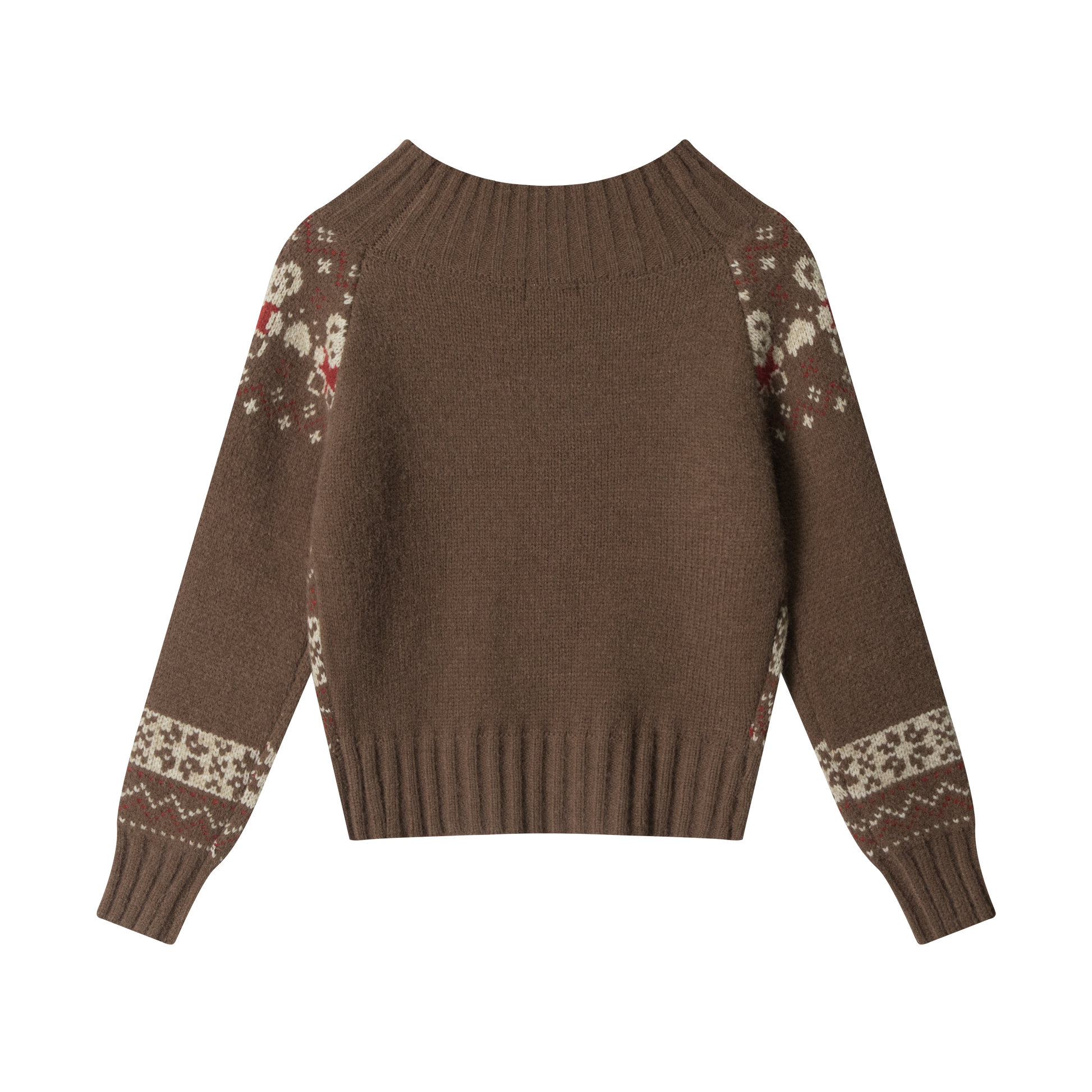 Kitten Knit | Fair Isle Cropped Sweater - Luxuryurbanwear