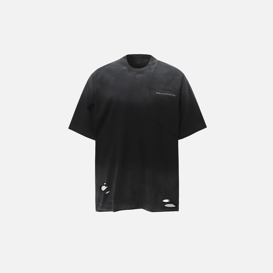 Effortless Distressed Cool Tie Dye Ripped T-Shirt - Luxuryurbanwear