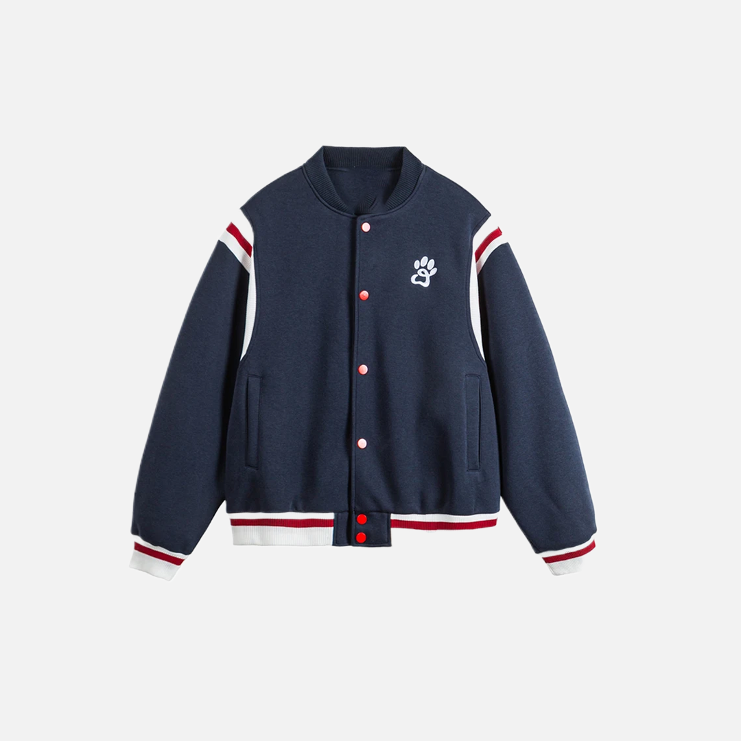 Cute Stadium Award Embroid Bomber Varsity Jacket - Luxuryurbanwear