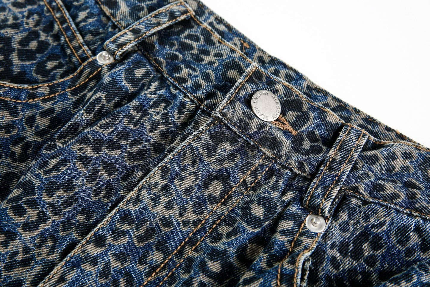 Leopard Print | Denim Street Barrel Jeans - Luxuryurbanwear