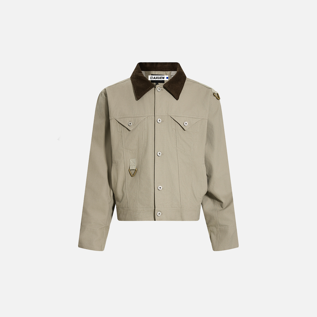 Autumn Mountain Outdoor Canvas Workwear Jacket - Luxuryurbanwear