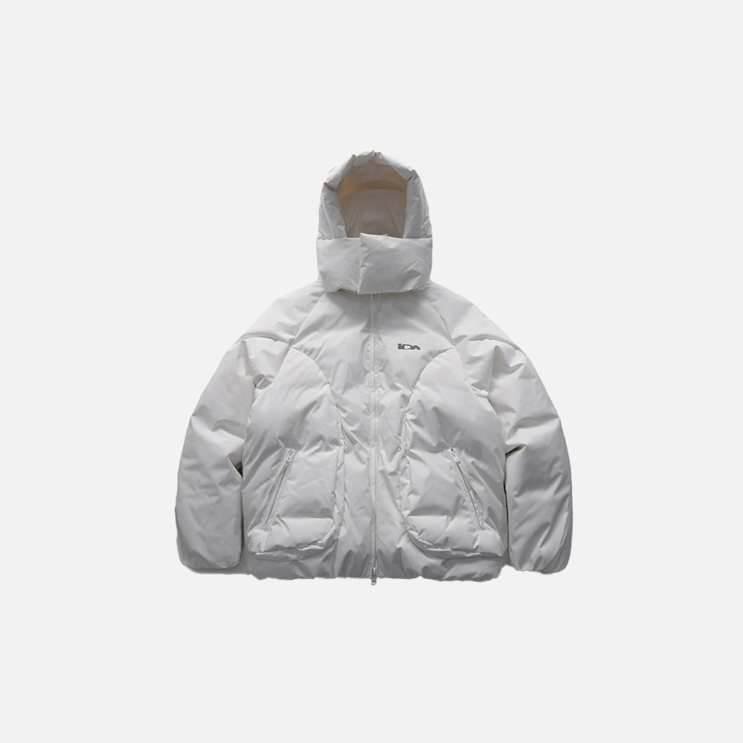 Y2K Winter Solid Loose Hooded Parkas Puffer Jacket - Luxuryurbanwear