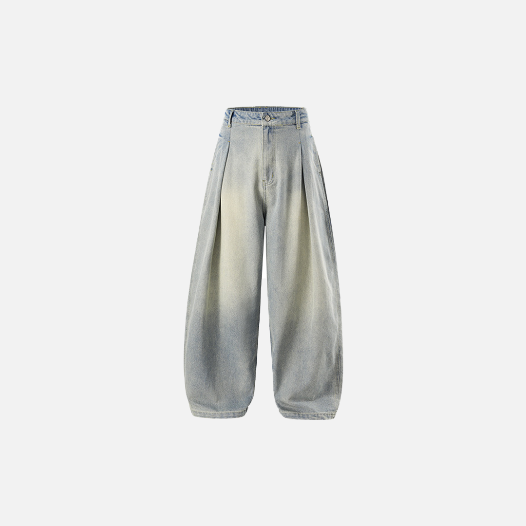 Streetwear Loose Fit American Style Wide Leg Jeans - Luxuryurbanwear