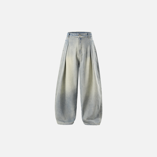 Streetwear Loose Fit American Style Wide Leg Jeans - Luxuryurbanwear