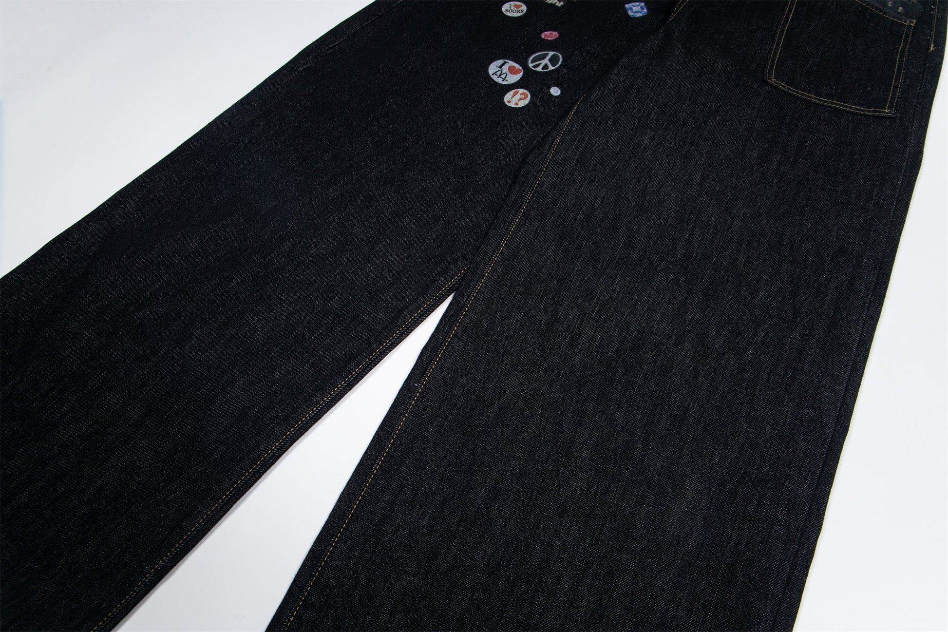 Studded Patchwork | Denim Jeans - Luxuryurbanwear