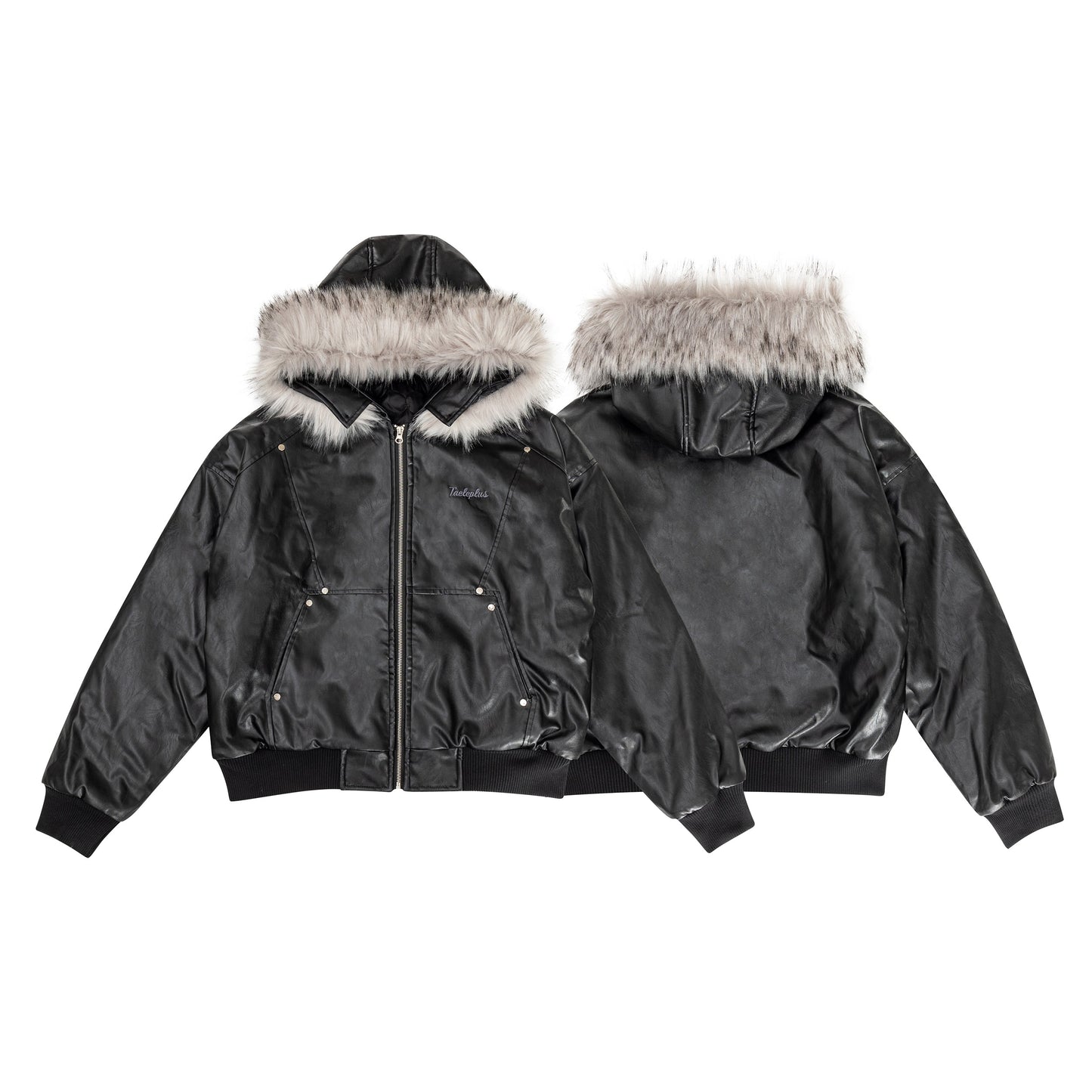 Moto Style | Faux Fur PU Jacket - Luxuryurbanwear