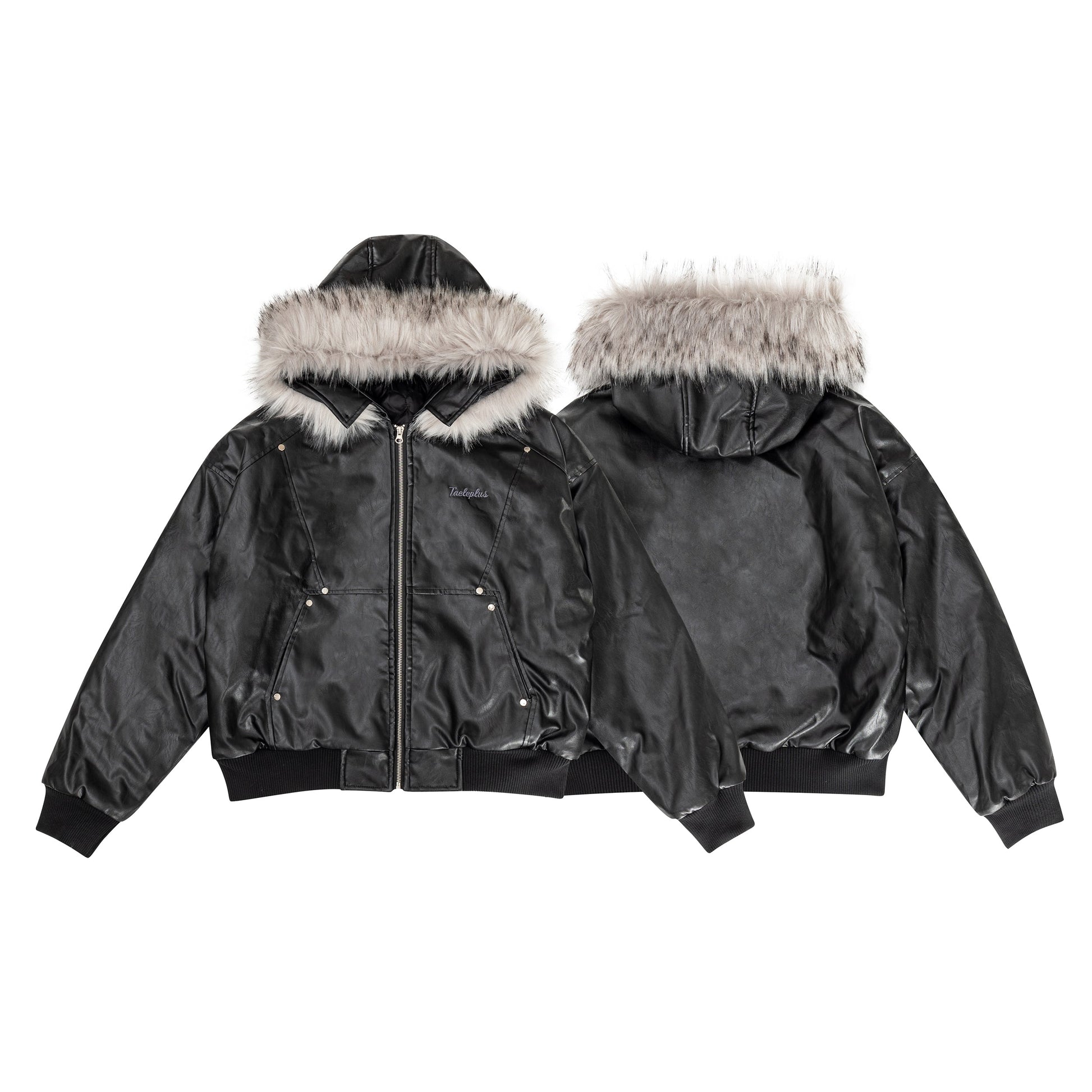 Moto Style | Faux Fur PU Jacket - Luxuryurbanwear