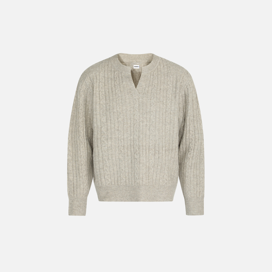 Autumn Men Cozy Knit V-Neck Sweater - Luxuryurbanwear