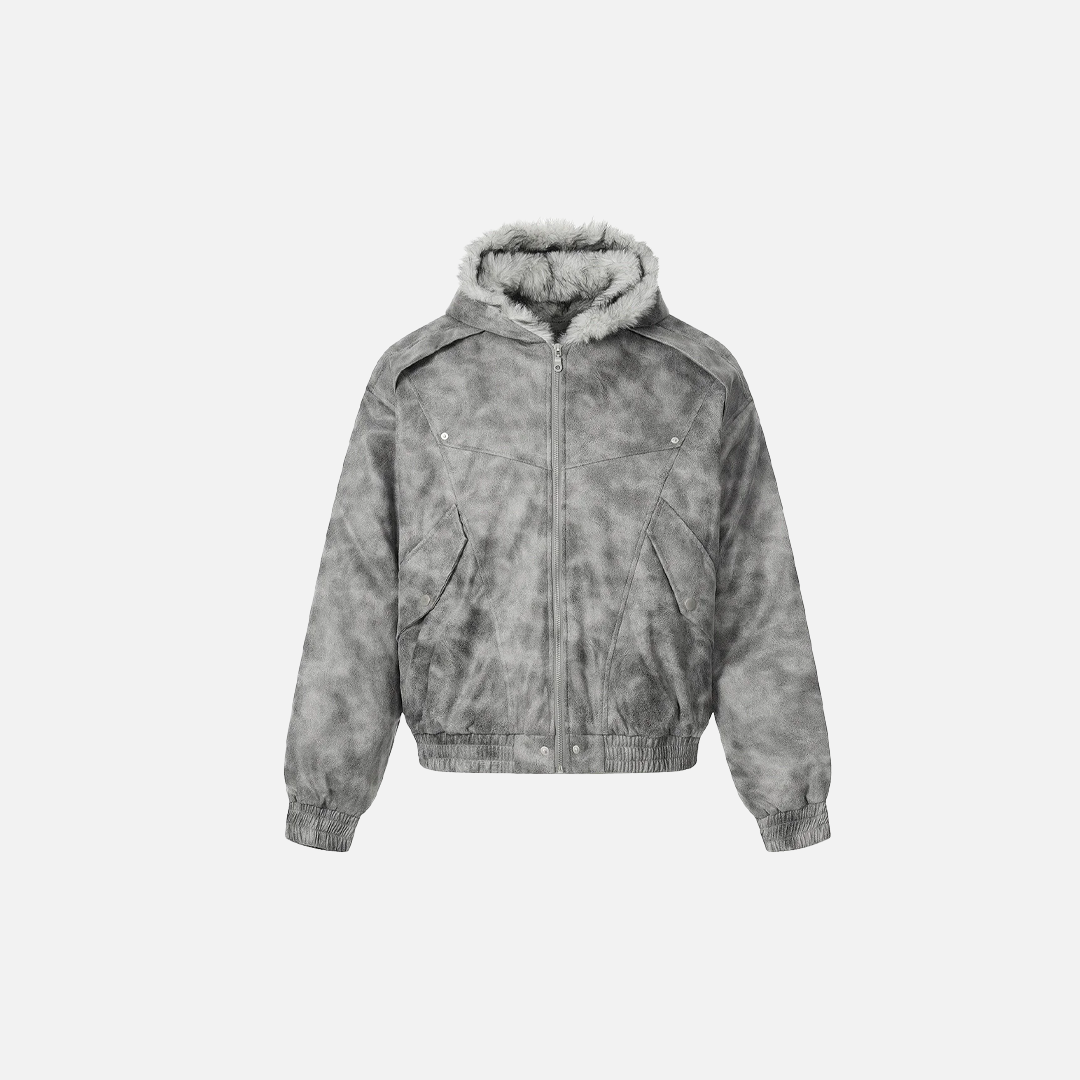 Durable Thick Parkas Fur Collar Hooded Jacket - Luxuryurbanwear