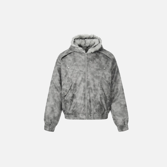 Durable Thick Parkas Fur Collar Hooded Jacket - Luxuryurbanwear