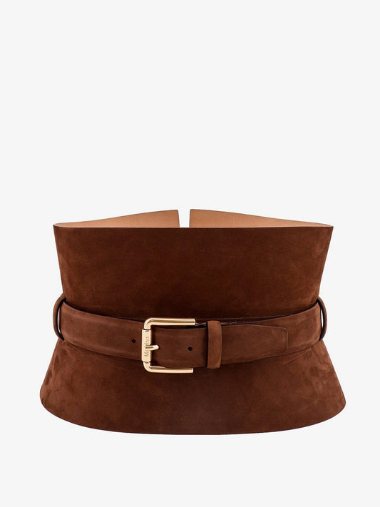 Max Mara Women Brown Nubuck Bustier Belt