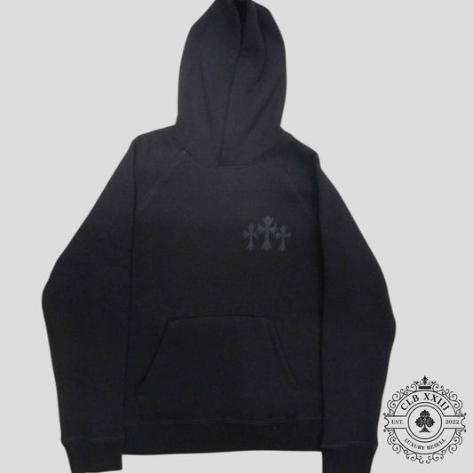 Chrome Hearts Cemetery Cross Seven-11 Hoodie in Black