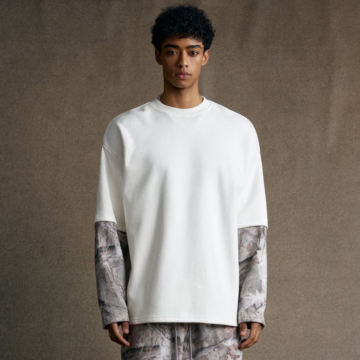 Woodland Camo| Long Sleeve T-Shirt - Luxuryurbanwear
