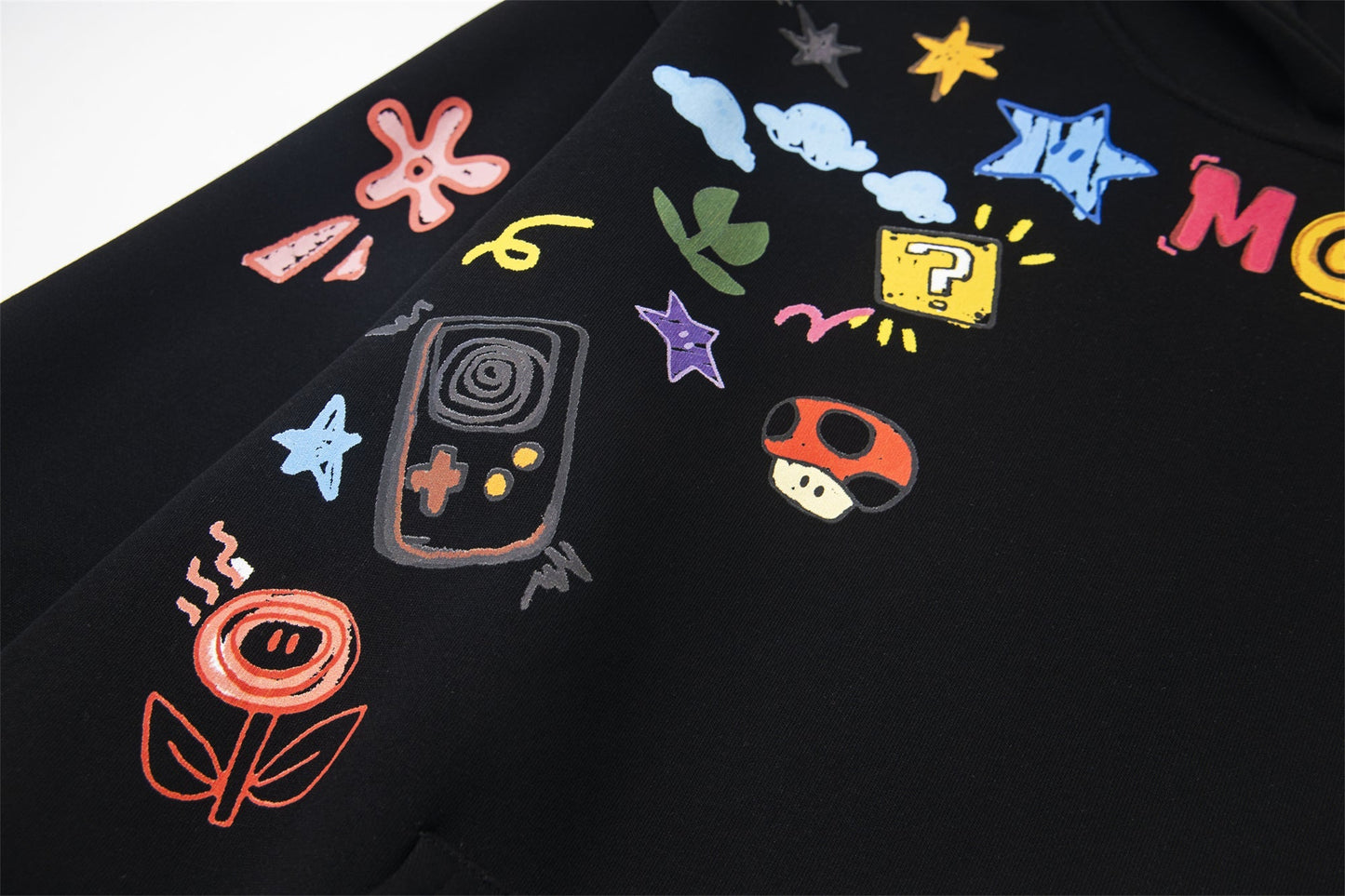 Graffiti Cartoon Print | Pullover Hoodie - Luxuryurbanwear