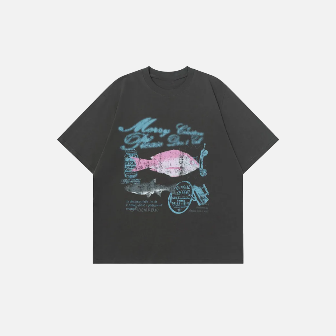 Y2K Casual Crew Neck Oversized Cotton T-Shirt - Luxuryurbanwear