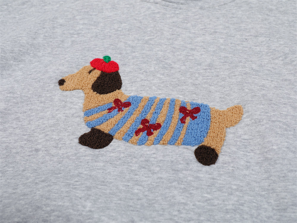Cartoon Dachshund | Oversized Hoodie - Luxuryurbanwear
