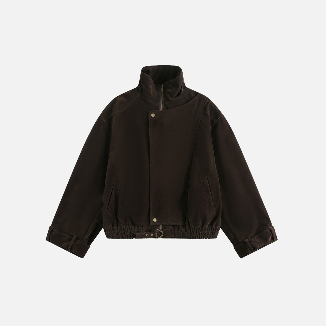 Effortless Chic Punk Vibe Loose Fit Jacket - Luxuryurbanwear